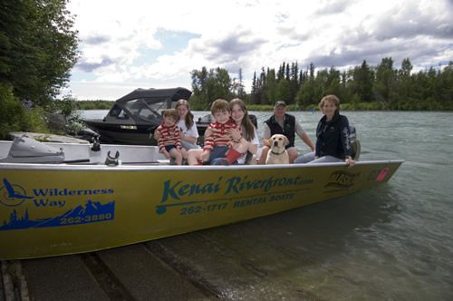 Kenai River Rental Boat Family