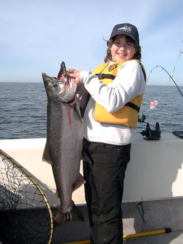 Nice Saltwater King Jillian, first ever, Deep Creek Alaska