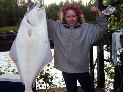 Jillian's First Halibut