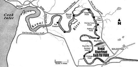 Lower Kenai River Map